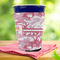 Pink Camo Party Cup Sleeves - with bottom - Lifestyle