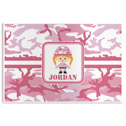 Pink Camo Disposable Paper Placemats (Personalized)