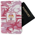 Pink Camo Passport Holder - Fabric (Personalized)