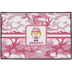 Pink Camo Door Mat - 36"x24" (Personalized)