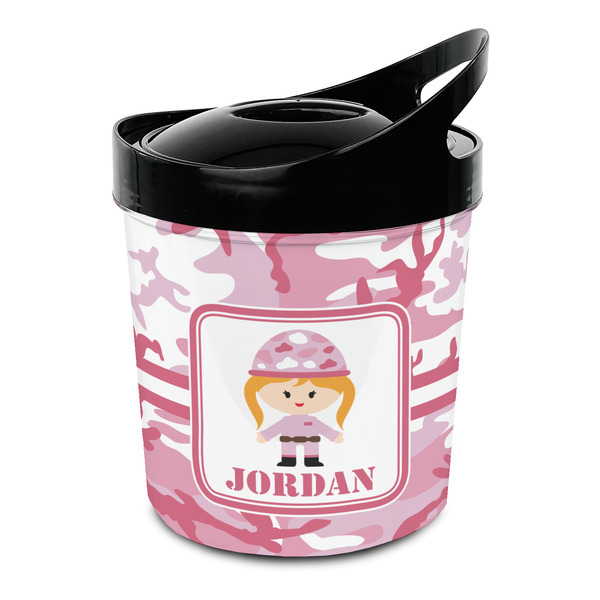 Custom Pink Camo Plastic Ice Bucket (Personalized)