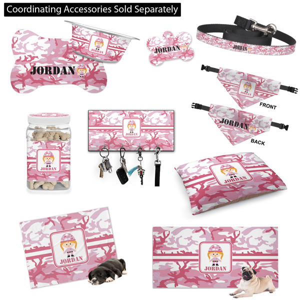 Pink Camo Customized Pet Accessories