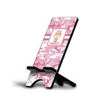 Pink Camo Cell Phone Stand (Small) (Personalized)