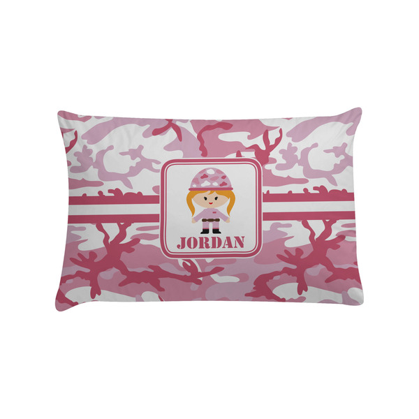 Custom Pink Camo Pillow Case - Standard (Personalized)