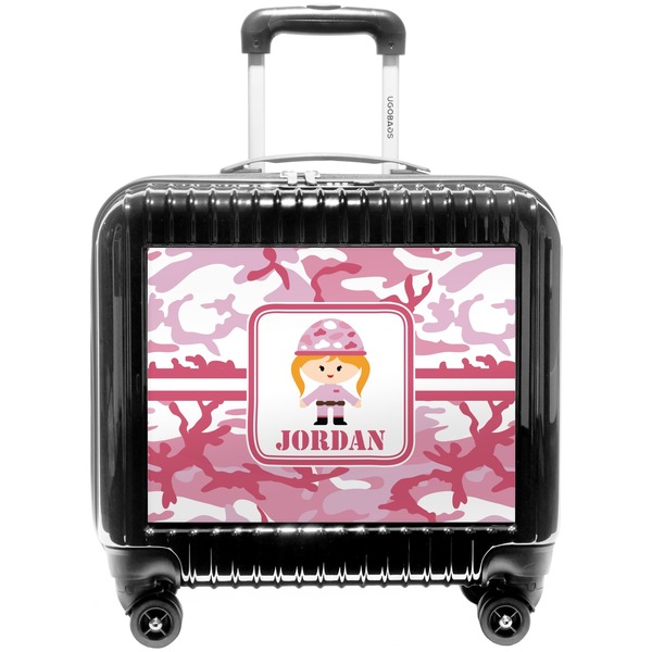 Custom Pink Camo Pilot / Flight Suitcase (Personalized)