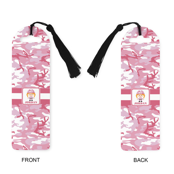 Pink Camo Plastic Bookmarks - Approval