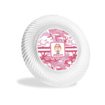 Pink Camo Plastic Party Appetizer & Dessert Plates - 6" (Personalized)