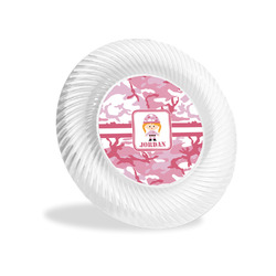 Pink Camo Plastic Party Appetizer & Dessert Plates - 6" (Personalized)