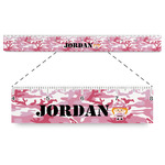 Pink Camo Plastic Ruler - 12" (Personalized)