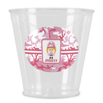 Pink Camo Plastic Shot Glass (Personalized)