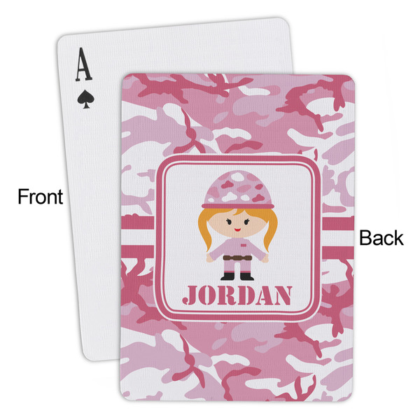 Pink Camo Playing Cards - Approval