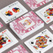 Pink Camo Playing Cards - Front & Back View