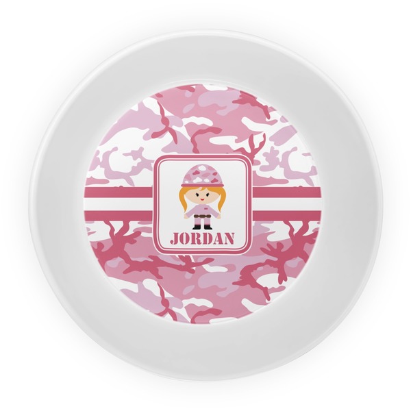 Pink Camo Melamine Bowl - Center