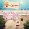 Pink Camo Pool Towel Lifestyle