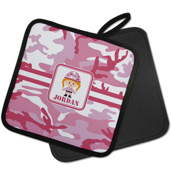 Pink Camo Pot Holder w/ Name or Text