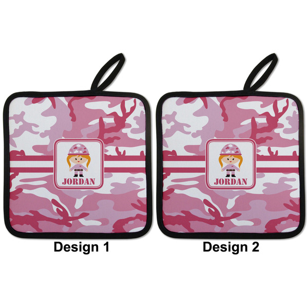 Pink Camo Pot Holders - Set of 2 APPROVAL