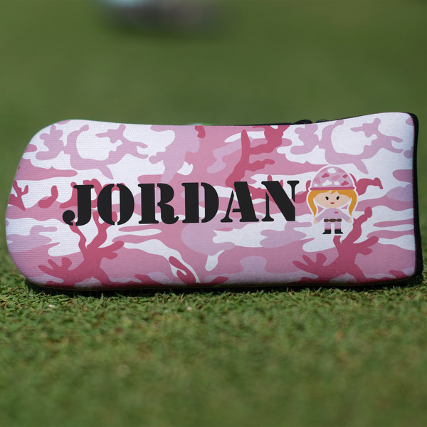 Custom Pink Camo Blade Putter Cover (Personalized)
