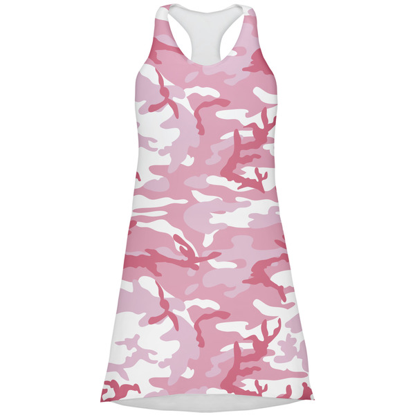 Custom Pink Camo Racerback Dress - Medium