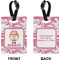 Pink Camo Rectangle Luggage Tag (Front + Back)