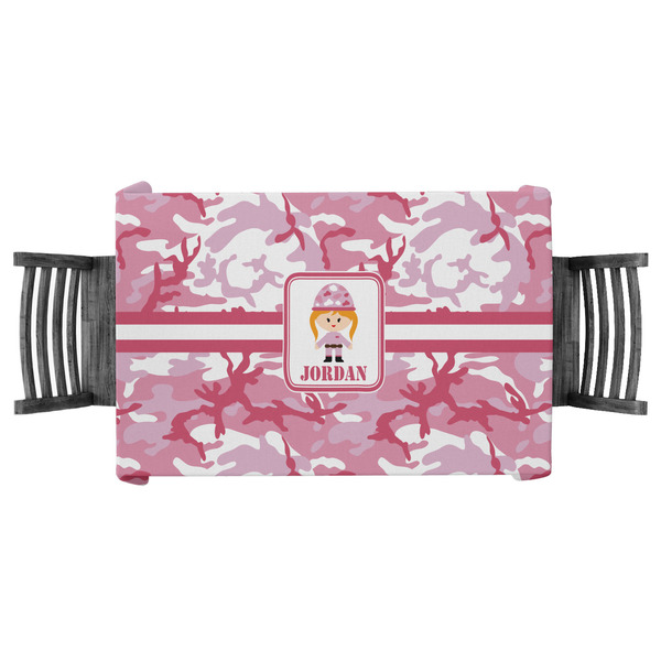 Custom Pink Camo Tablecloth - 58"x58" (Personalized)