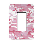 Pink Camo Rocker Style Light Switch Cover