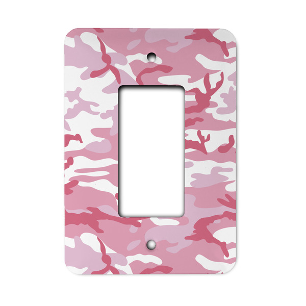 Custom Pink Camo Rocker Style Light Switch Cover
