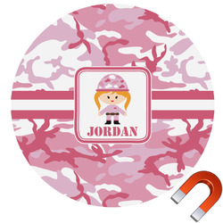 Pink Camo Car Magnet (Personalized)