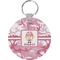 Pink Camo Round Keychain (Personalized)