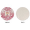 Pink Camo Round Linen Placemats - APPROVAL (single sided)