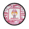 Pink Camo Iron On Round Patch w/ Name or Text