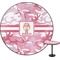Pink Camo Round Table Top