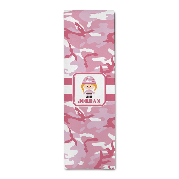 Custom Pink Camo Runner Rug - 2.5'x8' w/ Name or Text