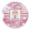Pink Camo Sandstone Car Coaster - Single