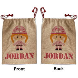 Pink Camo Santa Sack - Front & Back (Personalized)