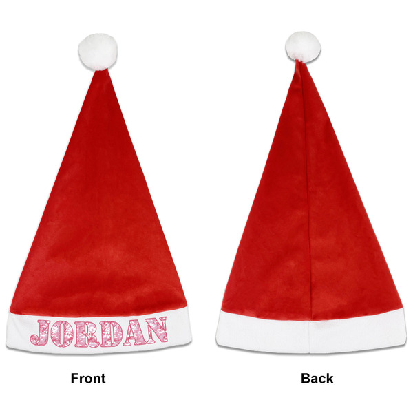 Pink Camo Santa Hats - Front and Back (Single Print) APPROVAL