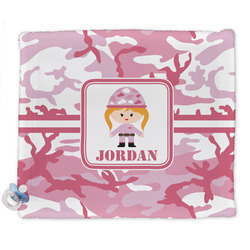 Pink Camo Security Blankets - Double Sided (Personalized)