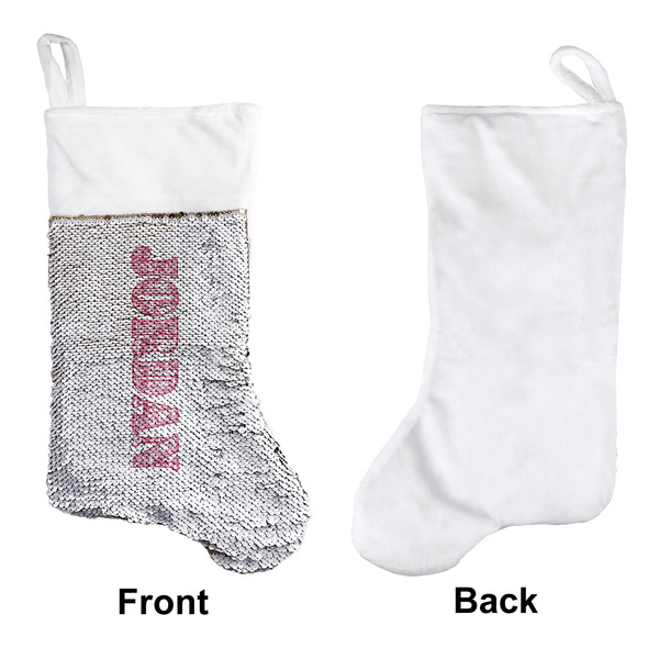 Pink Camo Sequin Stocking - Approval