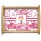 Pink Camo Natural Wooden Tray - Large (Personalized)
