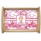Pink Camo Natural Wooden Tray - Small (Personalized)
