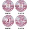 Pink Camo Set of Appetizer / Dessert Plates (Approval)