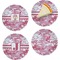 Pink Camo Set of Appetizer / Dessert Plates