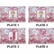 Pink Camo Set of Rectangular Dinner Plates (Approval)