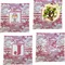 Pink Camo Set of Square Dinner Plates