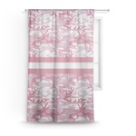 Pink Camo Sheer Curtain (Personalized)