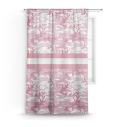 Pink Camo Sheer Curtain - 50"x84"