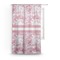 Pink Camo Sheer Curtain With Window and Rod