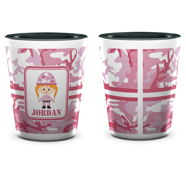Pink Camo Shot Glass - Two Tone - APPROVAL