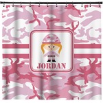 Pink Camo Shower Curtain (Personalized)
