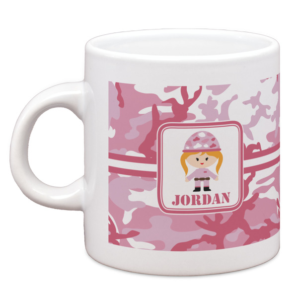 Custom Pink Camo Espresso Cup (Personalized)