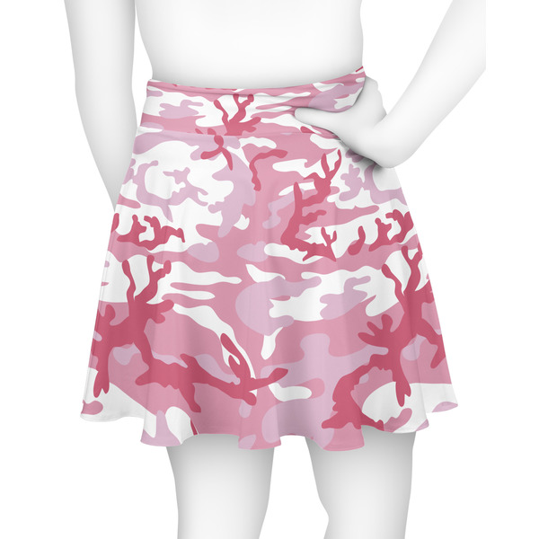 Pink Camo Skater Skirt - Back